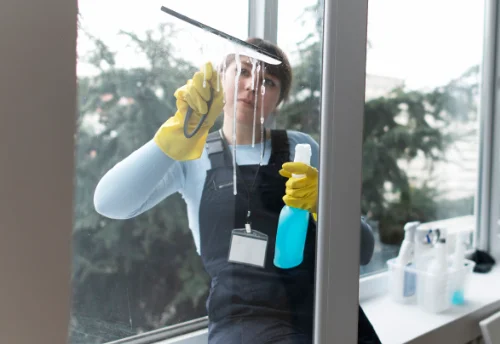Nettoyage de vitres intérieures et extérieures à Busy